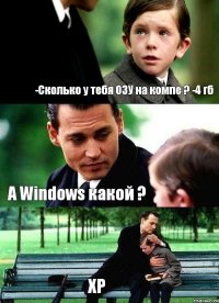 -Сколько у тебя ОЗУ на компе ? -4 гб А Windows какой ? XP