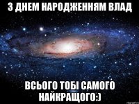 з днем народженням влад всього тобі самого найкращого:)