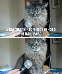 А вы знали,что человек - это не ваш раб?