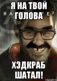 Я на твой голова хэдкраб шатал!