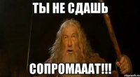 ты не сдашь сопромааат!!!