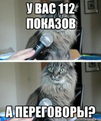 У вас 112 показов а переговоры?