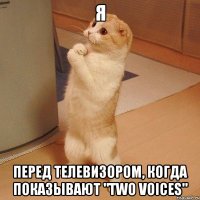 я перед телевизором, когда показывают "Two Voices"