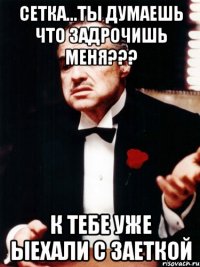 сетка...ты думаешь что задрочишь меня??? к тебе уже ыехали с заеткой