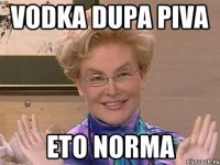 vodka dupa piva eto norma