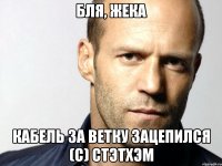 Бля, Жека кабель за ветку зацепился (с) Стэтхэм