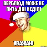 Верблюд може не пить дві неділі Уважаю