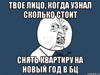 Твое лицо, когда узнал сколько стоит снять квартиру на Новый год в БЦ