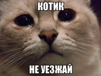 КОТИК НЕ УЕЗЖАЙ