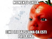 momentu shela, cind iti dai seama ca esti patlajika