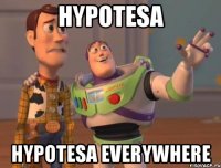 Hypotesa hypotesa everywhere