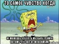 то самое чувство когда не можешь сделать музыку громче потому что она на максимуме