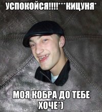 УСПОКОЙСЯ!!!!***КИЦУНЯ* МОЯ КОБРА ДО ТЕБЕ ХОЧЕ*)