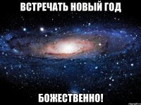 Встречать новый год Божественно!