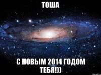 Тоша С Новым 2014 годом тебя!))