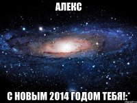 Алекс С Новым 2014 годом тебя!:*