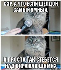 Сэр, а что если Шелдон самый умный, и просто так стебется над окружающими?