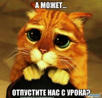 А может... отпустите нас с урока?