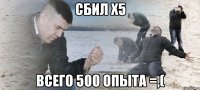 СБИЛ Х5 Всего 500 опыта =,(