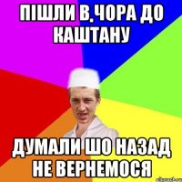 ПІШЛИ В ЧОРА ДО КАШТАНУ ДУМАЛИ ШО НАЗАД НЕ ВЕРНЕМОСЯ