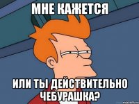 Мне кажется Или ты действительно чебурашка?