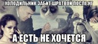 холодильник забит шратвой после нг а есть не хочется