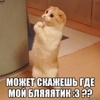  Может скажешь где мой бляяятик :3 ??