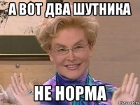 а вот два шутника не норма