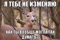 Я тебе не изменяю Как ты вообще могла так думать?