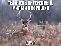 ТЫ ОЧЕНЬ ИНТЕРЕСНЫЙ, МИЛЫЙ И ХОРОШИЙ ДРУГ