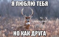 я люблю тебя но как друга