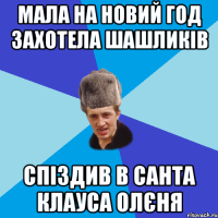 мала на новий год захотела шашликів спіздив в санта клауса олєня