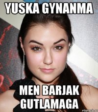 yuska gynanma men barjak gutlamaga