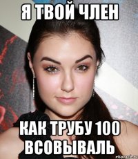 я твой член как трубу 100 всовываль