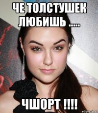 че толстушек любишь ..... чшорт !!!!