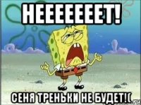 Нееееееет! Сеня треньки не будет!(