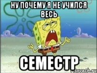 Ну почему я не учился весь семестр