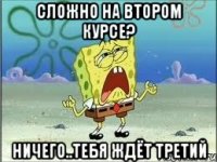 сложно на втором курсе? ничего..тебя ждёт третий