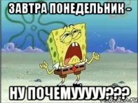 Завтра понедельник - ну почемууууу???