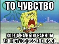 ТО ЧУВСТВО когда на выигранном акк нету CS,CSS или CS GO