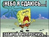 |Небо я сдаюсь.....| |Забирай я не проснусь...|