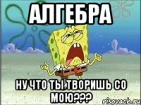 алгебра НУ ЧТО ТЫ ТВОРИШЬ СО МОЮ???