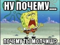 Ну почему.... Почему ты молчиш?