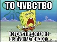 То чувство Когда Stil долго не выпускает видео:(