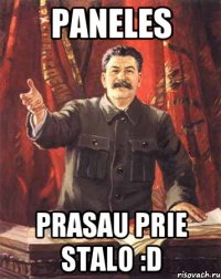 PANELES PRASAU PRIE STALO :D