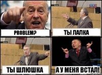 PROBLEM? ты лалка ты шлюшка а у меня встал!