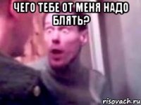 Чего тебе от меня надо блять? 