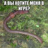 А вы хотите меня в игре? 