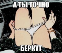 а ты точно беркут