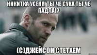 Никитка Усеня, ты че сука ты че падла!? (с)Джейсон Стетхем